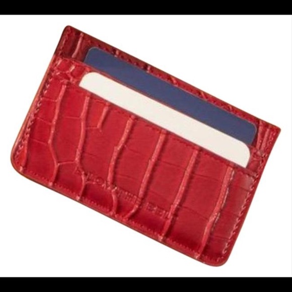 🆕B-low The Belt Red Vegan Croc Card Case - Picture 3 of 9